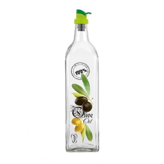 Стъклена бутилка за олио/зехтин 1л "Olive", M-151390 - Horecano