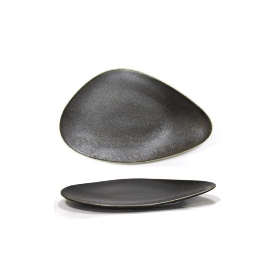 Порцеланово плато  триъгълно 30см  ANTIQUE-BLACK (TR0001-11.5B) -  Horecano