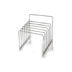 Иноксова стойка квадратна  за дъски 29,5x21,5x37,5см (608359) - Horecano