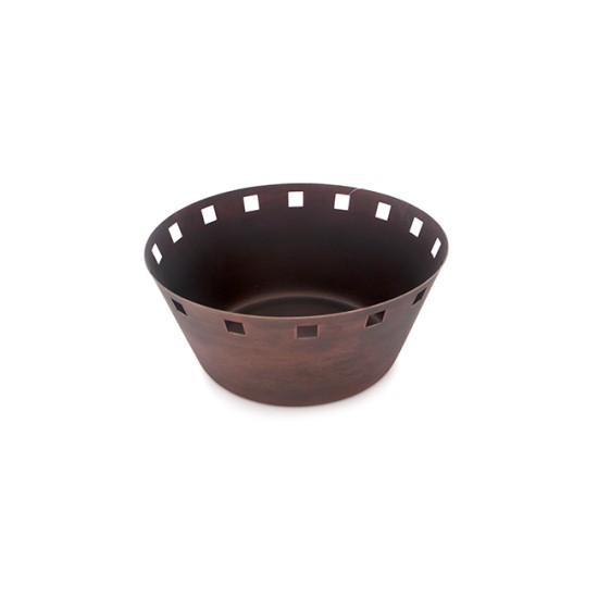 Метален панер за хляб кръгъл голям(20.25x9см)-SG-95321(B) ANTIQUE - Horecano