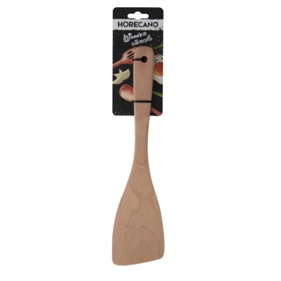Дървена шпатула скосена 32,5x8см HORECANO WOOD-(HC-931026)