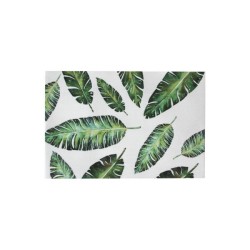 Подложка за хранене с декор  зелени листа 45x30см PVC  CN-(0193665) - Horecano