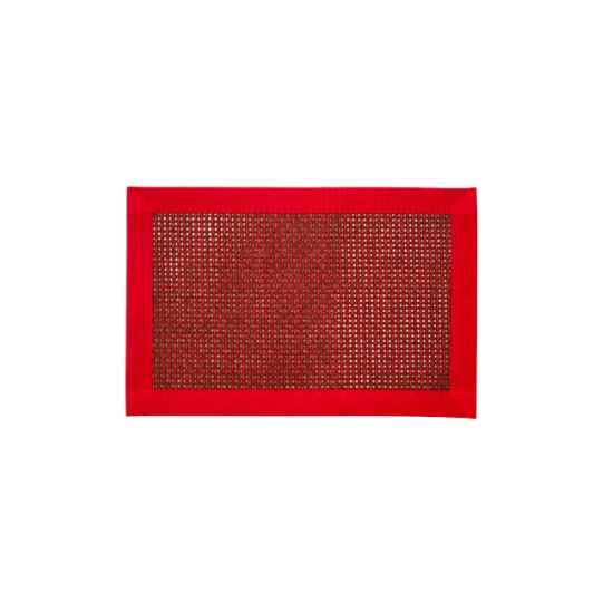 Подложка за сервиране, текстил с кант 30x45см. червена CN-(5510-3) - Horecano