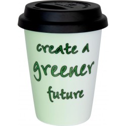 Порцеланова чаша с капак с декор 380мл "GREENER FUTURE" - Konitz