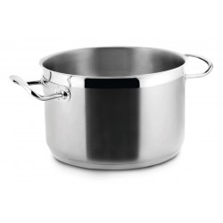 Иноксова  дълбока тенджера без капак   Eco-Chef ф40см h24.5см  30.70л  - Lacor