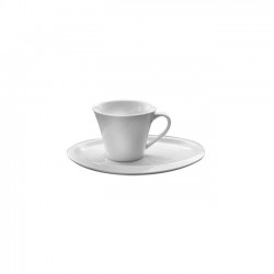 Порцеланова чаша за кафе с чинийка 90мл, JY-2313AB