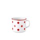 Порцеланова чаша / канче 8,9см h7,8см 250мл с червени точки RETRO MUGS - G.Benedikt