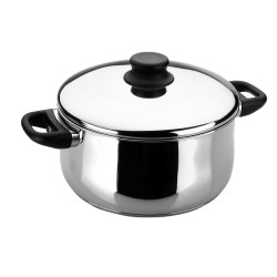 Иноксова тенджера  с капак ф20см  3.8л  - Garinox