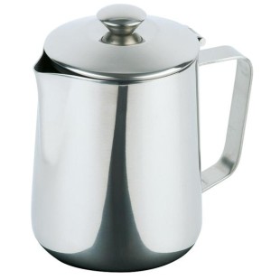 Иноксова каничка за мляко с капаче, ф13,5см, h20см, 2л – APS