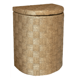 Бамбуков кош полукръг малък 32x25x42см (QZ11-026N) (HL13-43N) - Horecano