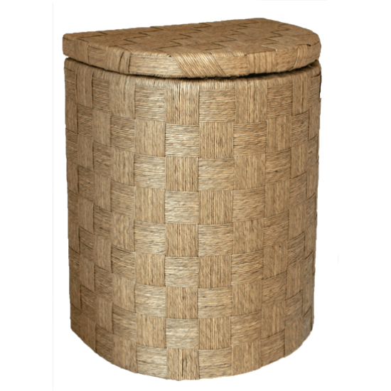 Бамбуков кош полукръг малък 32x25x42см (QZ11-026N) (HL13-43N) - Horecano