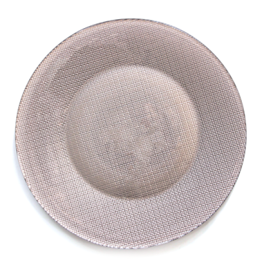 Стъклено плато за сервиране ф31см COPPER -INCA METALLIC (4.50012) - Bormioli Rocco