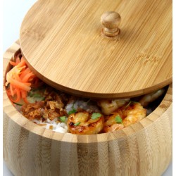 Бамбукова купа с капак 23х10см HORECANO-FAIA-(0193552-2)