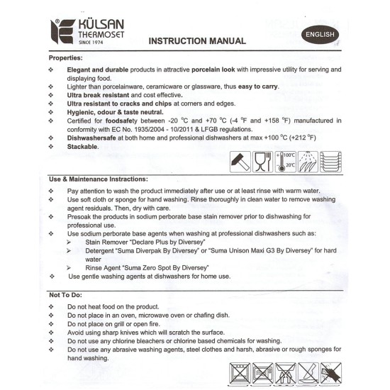 Меламиново плато "Luna" GN 1/2 32.5х27см черно KN-(40012) - Kulsan