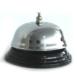 Иноксово звънче, сервитьорско, ф8,5см, HORECANO-(5223-4049 / 7786)