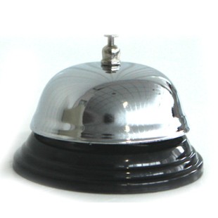 Иноксово звънче, сервитьорско, ф8,5см, HORECANO-(5223-4049 / 7786)
