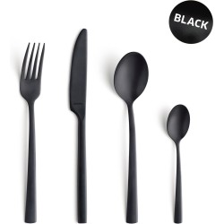 Комплект прибори за хранене от 16 елемента Manille Black - Amefa